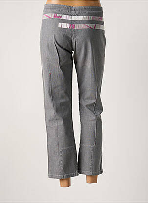 Pantalon 7/8 stretch taille normale gris OHDD femme