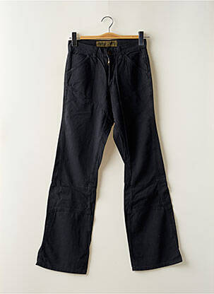 Pantalon droit tissage popeline taille basse noir FREEMAN T.PORTER femme