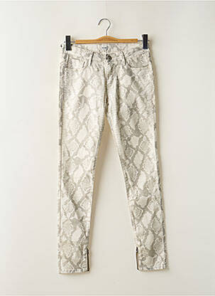 Pantalon slim taille basse taille basse gris REIKO femme