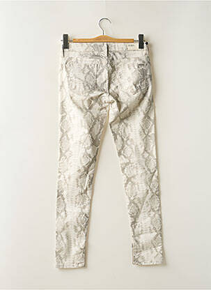 Pantalon slim taille basse taille basse gris REIKO femme