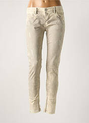 Pantalon slim beige REIKO pour femme seconde vue