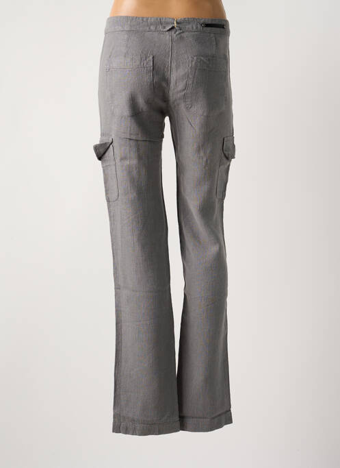 Pantalon cargo coupe droite taille normale gris CORLEONE femme