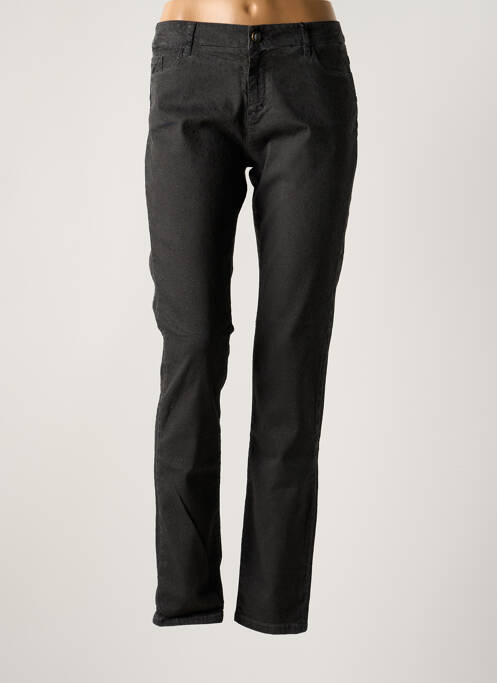 Pantalon slim taille normale taille normale noir MAYJUNE femme