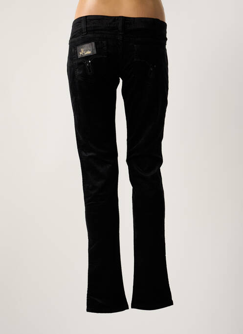 Pantalon flare stretch taille basse noir LOIS femme