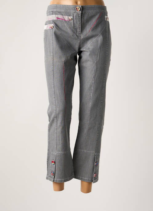 Pantalon 7/8 gris OHDD pour femme