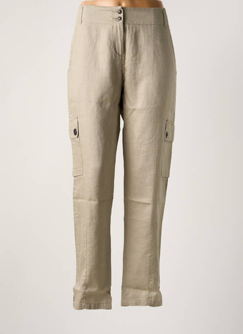 Pantalon cargo beige IKKS pour femme