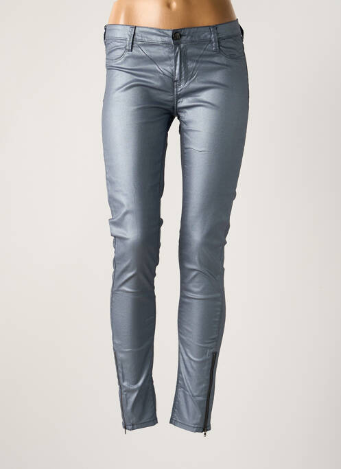 Pantalon slim bleu TEDDY SMITH pour femme