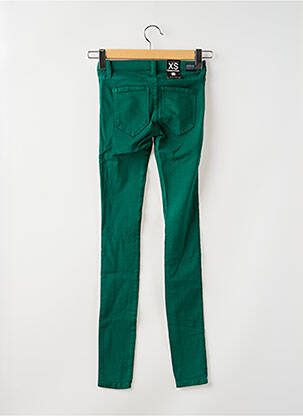 Jeans skinny stretch taille basse vert DR DENIM femme