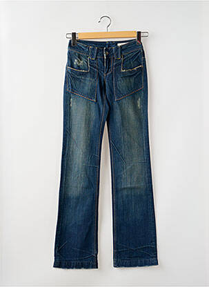 Jeans bootcut stretch taille basse bleu TEDDY SMITH femme