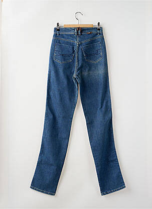 Jeans coupe slim stretch taille haute bleu JOST femme