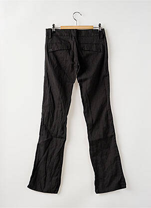 Pantalon droit fermeture zippée sous rabat boutonné taille basse gris FREEMAN T.PORTER femme