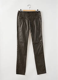 Pantalon slim taille basse taille basse vert IKKS femme
