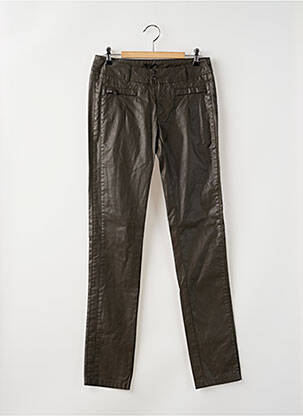 Pantalon slim taille basse taille basse vert IKKS femme