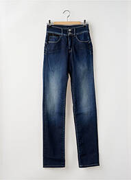 Jeans coupe droite taille haute taille haute bleu SALSA femme