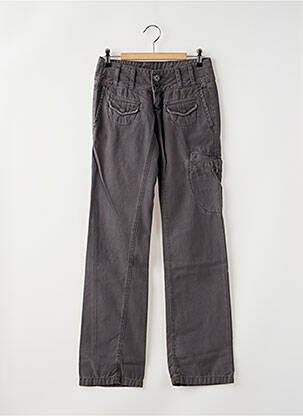 Pantalon cargo coupe droite taille basse gris FREEMAN T.PORTER femme