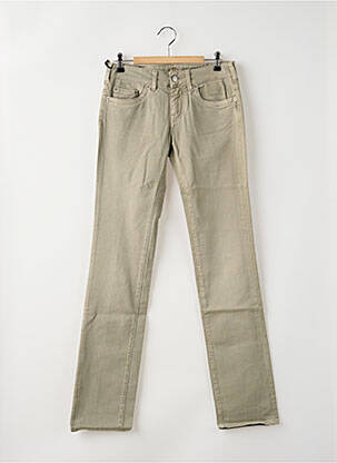Jeans coupe slim taille basse taille basse vert NFY femme
