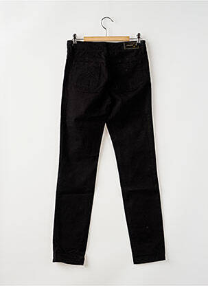 Pantalon slim taille haute taille haute noir MAYJUNE femme