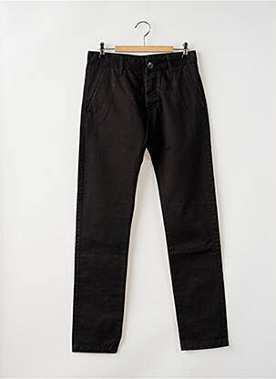 Pantalon chino tissage popeline taille normale noir DR DENIM femme