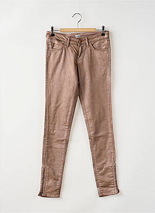 Pantalon slim taille basse taille basse rose REIKO femme