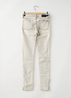 Jeans coupe slim taille basse taille basse gris REIKO femme