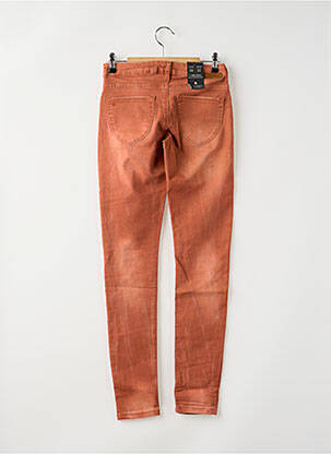 Jeans coupe slim stretch taille basse orange MAISON SCOTCH femme