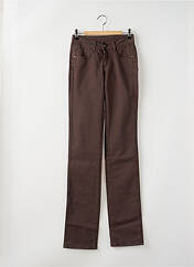 Pantalon slim marron PEPITO MICORAZON pour femme seconde vue