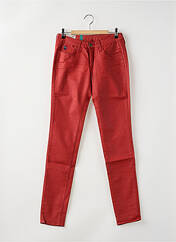 Pantalon slim rouge LE TEMPS DES CERISES pour femme seconde vue