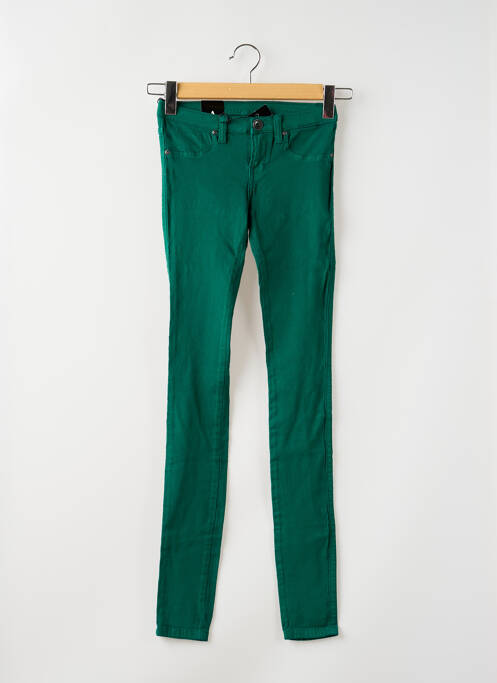 Jeans skinny stretch taille basse vert DR DENIM femme