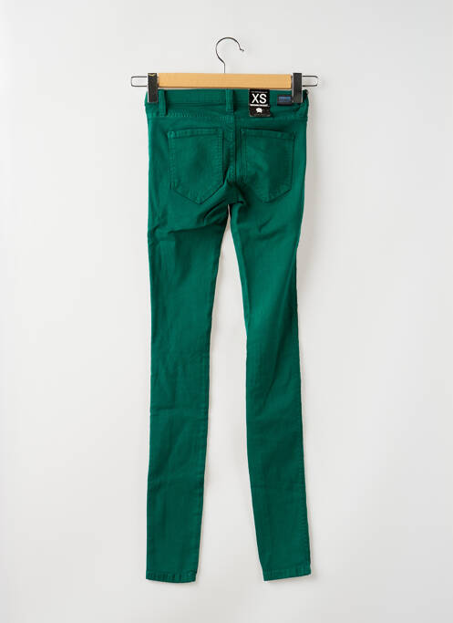 Jeans skinny stretch taille basse vert DR DENIM femme