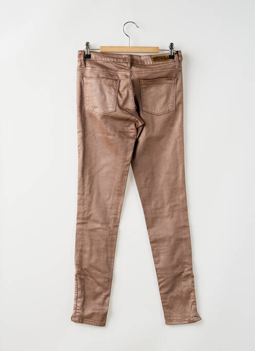Pantalon slim taille basse taille basse rose REIKO femme