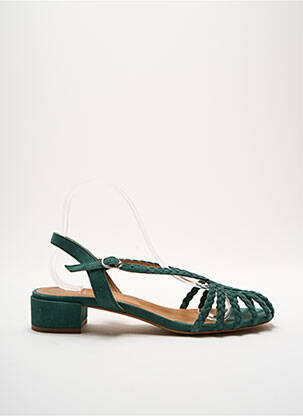 Sandales/nu pieds fermeture boucle(s) talon de 4 à 6cm vert RIVECOUR femme