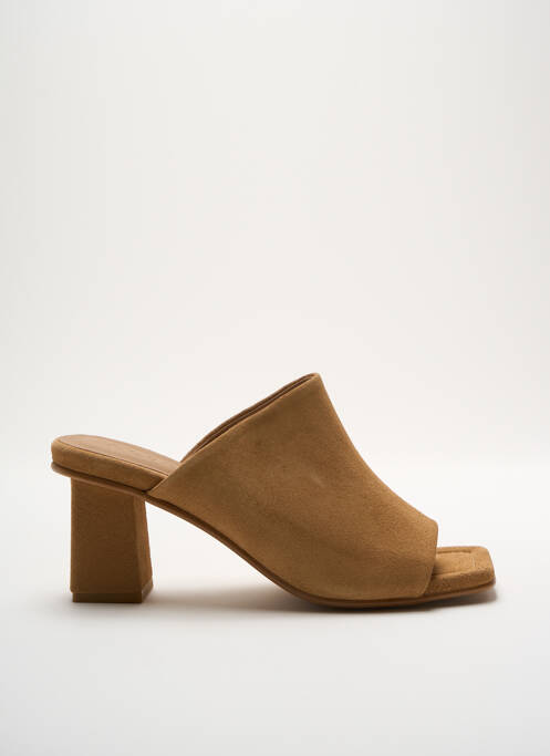 Mules/sabots type de semelle amortissante talon de 4 à 6cm marron IVYLEE femme