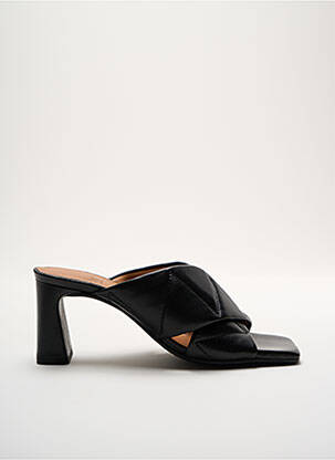 Mules/sabots matière lisse talon de 4 à 6cm noir BILLIBI femme