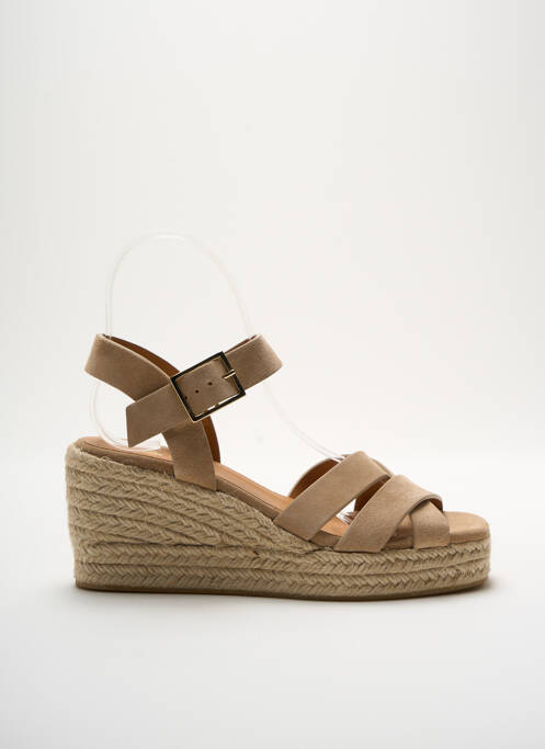 Espadrilles beige BOBBIES pour femme