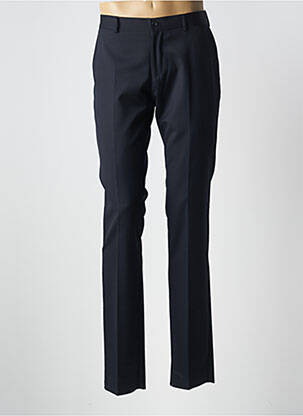 Pantalon droit tissage popeline taille normale bleu CHROM MEN homme