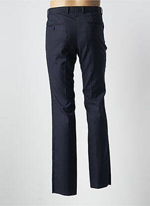 Pantalon droit tissage popeline taille normale bleu CHROM MEN homme