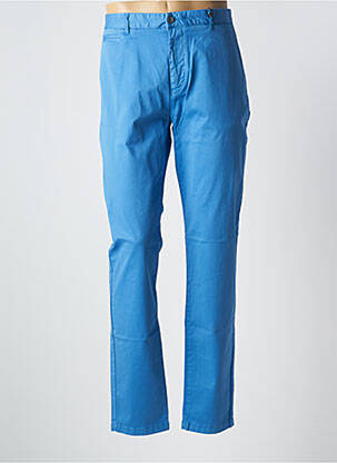 Pantalon chino tissage popeline taille normale bleu fonce HERO SEVEN homme