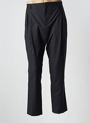 Pantalon droit tissage popeline taille normale noir CHROM homme