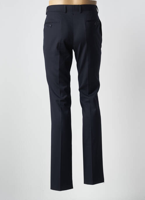 Pantalon droit tissage popeline taille normale bleu CHROM MEN homme