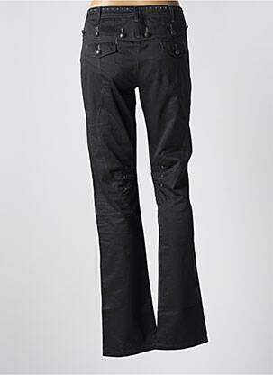 Pantalon droit tissage popeline taille normale noir ET COMPAGNIE femme
