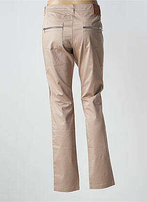 Pantalon slim taille basse taille basse beige LOLA femme