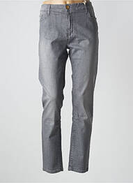 Pantalon slim stretch taille normale gris MAYJUNE femme