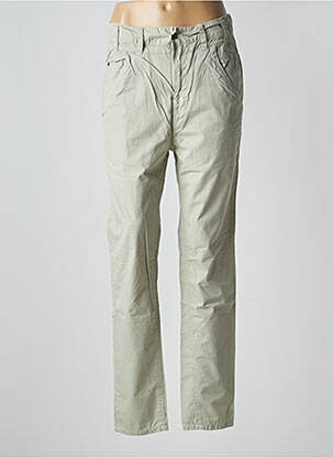 Pantalon slim tissage popeline taille normale vert FIRETRAP femme
