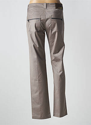 Pantalon slim taille basse taille basse marron LOLA femme