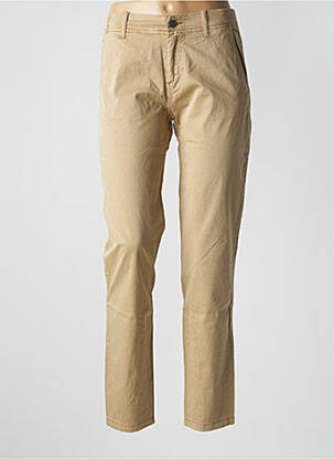 Pantalon droit tissage popeline taille basse beige DIESEL femme