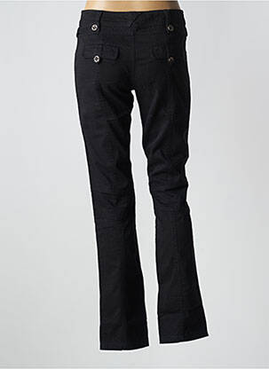 Pantalon slim taille basse taille basse noir R 867 femme