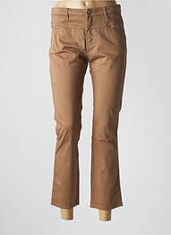 Pantalon 7/8 stretch taille normale marron ONE STEP femme