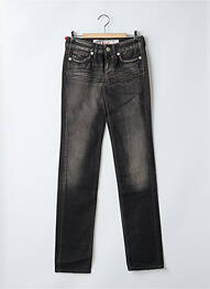 Jeans coupe slim taille basse taille basse noir TAKE TWO femme