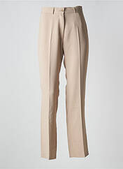 Pantalon droit beige LOLA pour femme seconde vue