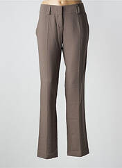 Pantalon droit marron LOLA pour femme seconde vue